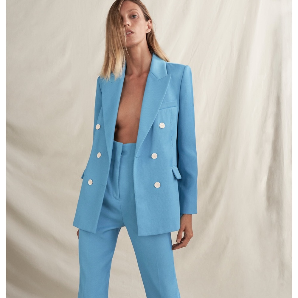 DOUBLE BREASTED BLAZER WITH POCKETS